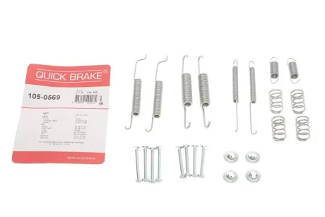 Комплект пружинок колодок стояночного гальма 105-0569 QUICK BRAKE 1050569