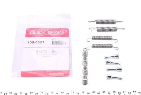 Комплект пружинок колодок стояночного гальма 105-0621 QUICK BRAKE 1050621
