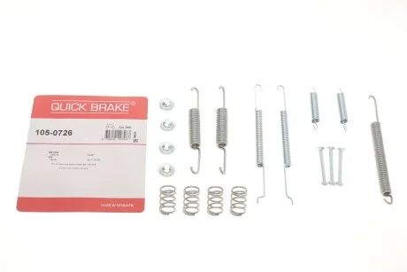 Комплект пружинок колодок стояночного гальма 105-0726 QUICK BRAKE 1050726