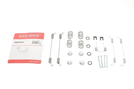 Комплект пружинок колодок стояночного гальма 105-0747 QUICK BRAKE 1050747