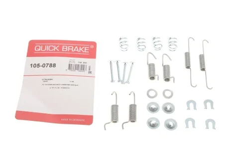 Комплект пружинок колодок стояночного гальма 105-0788 QUICK BRAKE 1050788