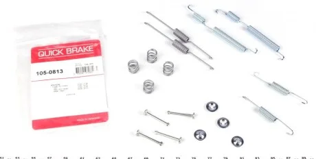 Комплект пружинок колодок стояночного гальма 105-0813 QUICK BRAKE 1050813
