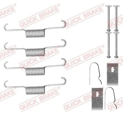 Комплект для монтажу гальмівних колодок QUICK BRAKE 1050884 (фото 1)