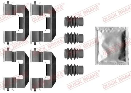 Монтажний набір гальмівних колодок передн ALFA ROMEO MITO FIAT TIPO 0.9-1.6D 04.13- QUICK BRAKE 1090038