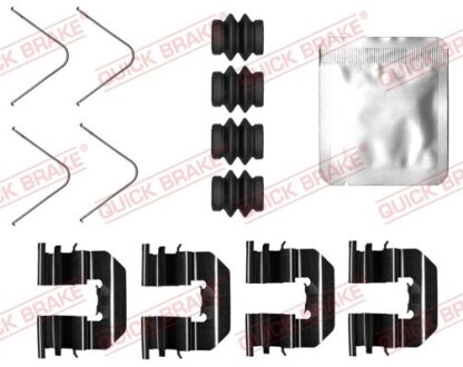 Монтажний набір гальмівних колодок задн HYUNDAI I20 ACTIVE, I20 II OPEL KARL 1.0-1.4D 11.14-09.21 QUICK BRAKE 1090073