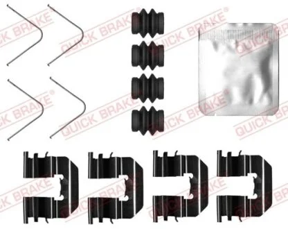 Монтажний набір гальмівних колодок задн HYUNDAI I20 ACTIVE, I20 II OPEL KARL 1.0-1.4D 11.14-09.21 QUICK BRAKE 1090073