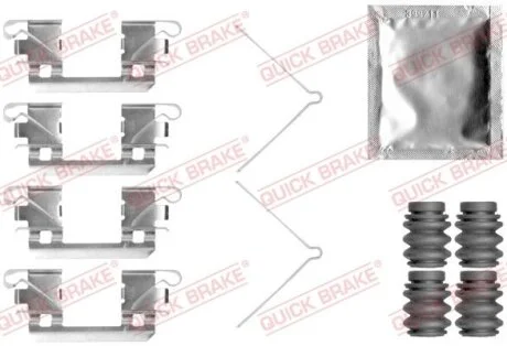 Монтажний набір гальмівних колодок передн HONDA JAZZ IV 1.3/1.5 09.15- QUICK BRAKE 1090113