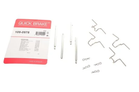 Комплект прижимних планок гальмівного супорту 109-0978 QUICK BRAKE 1090978