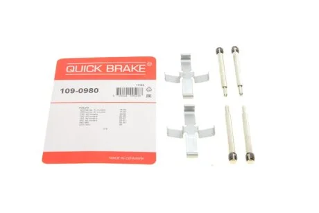 Комплект прижимних планок гальмівного супорту 109-0980 QUICK BRAKE 1090980