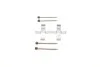 Комплект прижимних планок гальмівного супорту 109-1046 QUICK BRAKE 1091046 (фото 1)