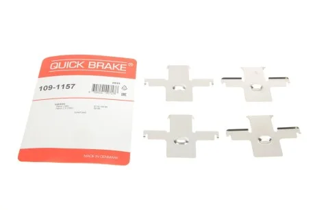 Комплект прижимних планок гальмівного супорту 109-1157 QUICK BRAKE 1091157