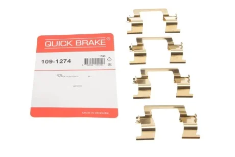 Комплект прижимних планок гальмівного супорту 109-1274 QUICK BRAKE 1091274