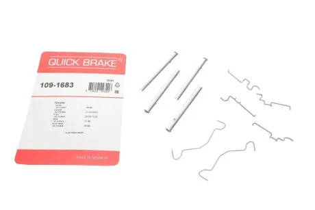 Комплект прижимних планок гальмівного супорту 109-1683 QUICK BRAKE 1091683
