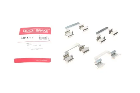 Комплект прижимних планок гальмівного супорту 109-1727 QUICK BRAKE 1091727