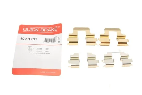 Комплект прижимних планок гальмівного супорту 109-1731 QUICK BRAKE 1091731