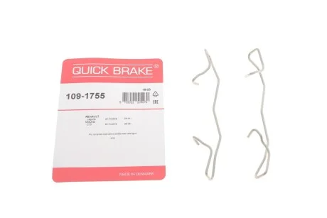 Комплект прижимних планок гальмівного супорту 109-1755 QUICK BRAKE 1091755