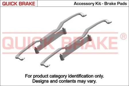Монтажний к-кт гальмівних колодок QUICK BRAKE 1091849 (фото 1)