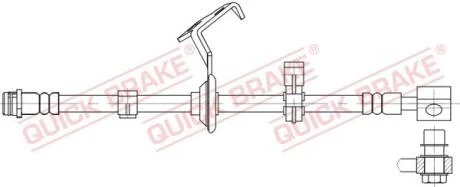 Гальмівний шланг QUICK BRAKE 58.825X