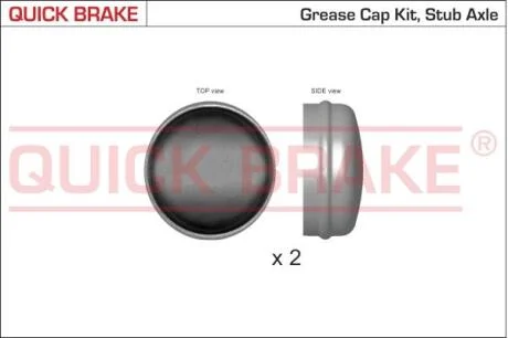Ковпачок, підшипник колеса QUICK BRAKE 9821K
