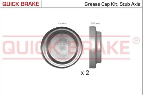Ковпачок, підшипник колеса QUICK BRAKE 9824K