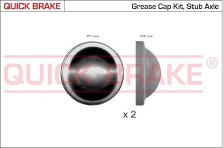 Ковпачок, підшипник колеса QUICK BRAKE 9829K