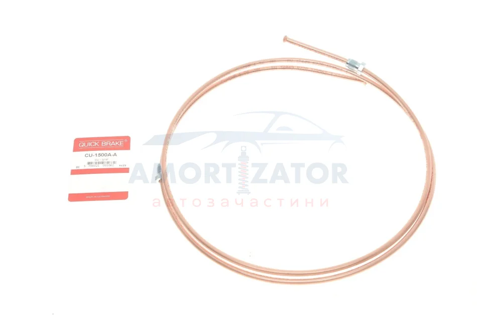 Гальмівна трубка з фітингами CU-1500A-A QUICK BRAKE CU1500AA (фото 1)