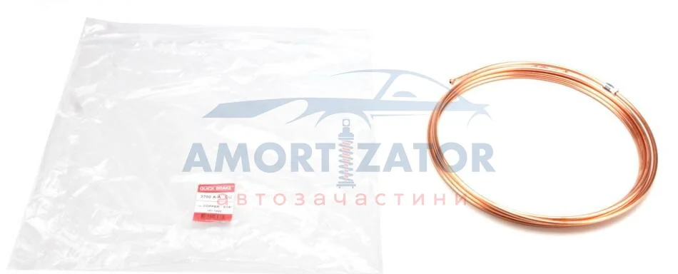 Гальмівна трубка з фітингами CU-3700A-A QUICK BRAKE CU3700AA (фото 1)
