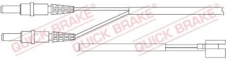QB PEUGEOT датчик передніх гальмівних колодок 605 (к-т) QUICK BRAKE WS0170A