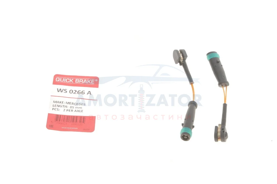 Датчик зносу гальмівних колодок QUICK BRAKE WS 0266 A (фото 1)