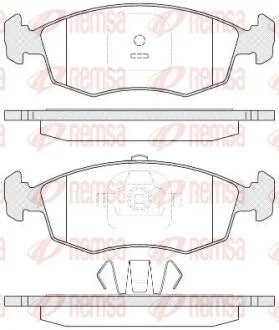 Гальмівні колодки передн. FIAT STRADA пікап 1.3 D 10- REMSA 0172.35