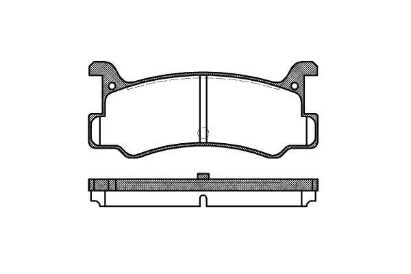 MAZDA колодки гальм. задні 323 1,6GT -93, MX-3/MX-5 REMSA 0213.00 (фото 1)