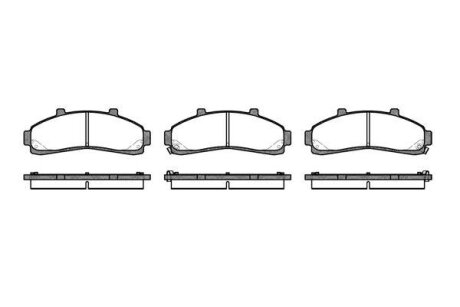 FORD колодки гальмівні передні EXPLORER 4.0 V6 93- REMSA 0571.02