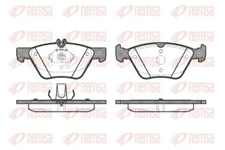 DB гальмівні колодки перед. W210/211/220 CHRYSLER 300C REMSA 0601.20