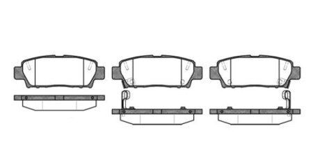 Гальмівні колодки перед. AUDI A4 VW Passat 96-00 (з датчик.) REMSA 0632.02