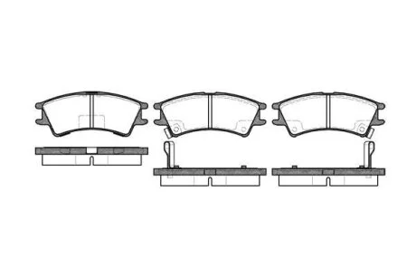 HYUNDAI гальмівні колодки Atos 01-03 REMSA 0675.02