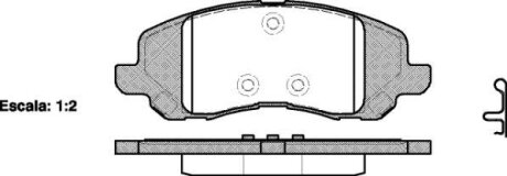MITSUBISHI гальмівні колодки передн.Galant VI,Lancer 03-,Space Runner,Chrysler. REMSA 0804.20