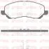 MITSUBISHI гальмівні колодки передн.Galant VI,Lancer 03-,Space Runner,Chrysler REMSA 0804.41 (фото 1)