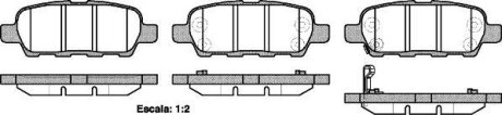 NISSAN гальмівні колодки задні Qashqai, Teana, Tiida, Murano X-TRAIL 06/01-, INFINITI REMSA 0876.21