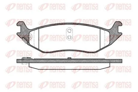 Колодки гальмівні дискові REMSA 0885.04