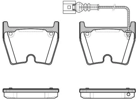 AUDI гальмівні колодки перед. Q3 RS 2.5 13-18, A3 Sportback RS3 15- REMSA 0896.11