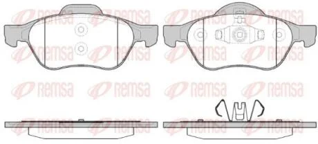Колодки гальмівні дискові REMSA 0962.40