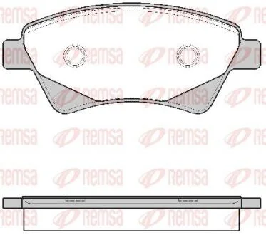 Колодки гальмівні дискові REMSA 0976.20