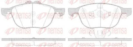 Колодки гальмівні дискові REMSA 1082.50