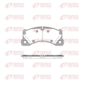 VW гальмівні колодки передн.Touareg 10-,Porsche Cayenne 07- REMSA 1345.45