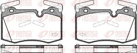 MINI Гальмівні колодки MINI CLUBMAN (R55) Cooper 10-14 REMSA 1374.00
