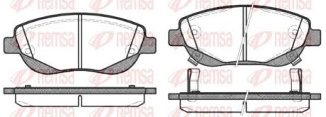 TOYOTA Гальм. колодки передн. AVENSIS (T27) 2.2 D-4D (ADT271, ADT271R) 08-18 REMSA 1448.02