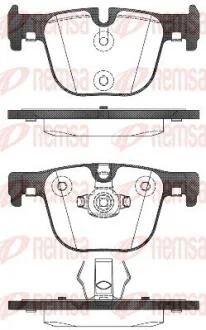 BMW Гальмівні колодки задн.3 F30/34,4 F33//36 REMSA 1493.00