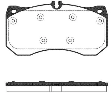 AUDI Гальмівні колодки передні A6 C7 (4G2, 4GC) 2.0 TDI 13-18 REMSA 1497.00