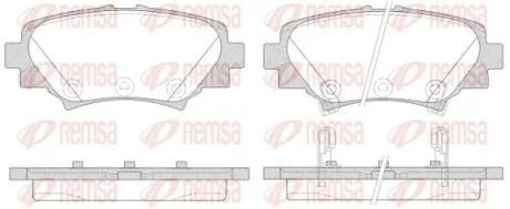 Колодки гальмівні дискові REMSA 1570.02