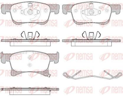 OPEL колодки гальм. передн. Corsa E 1,0-1,4 14-, Adam REMSA 1580.02